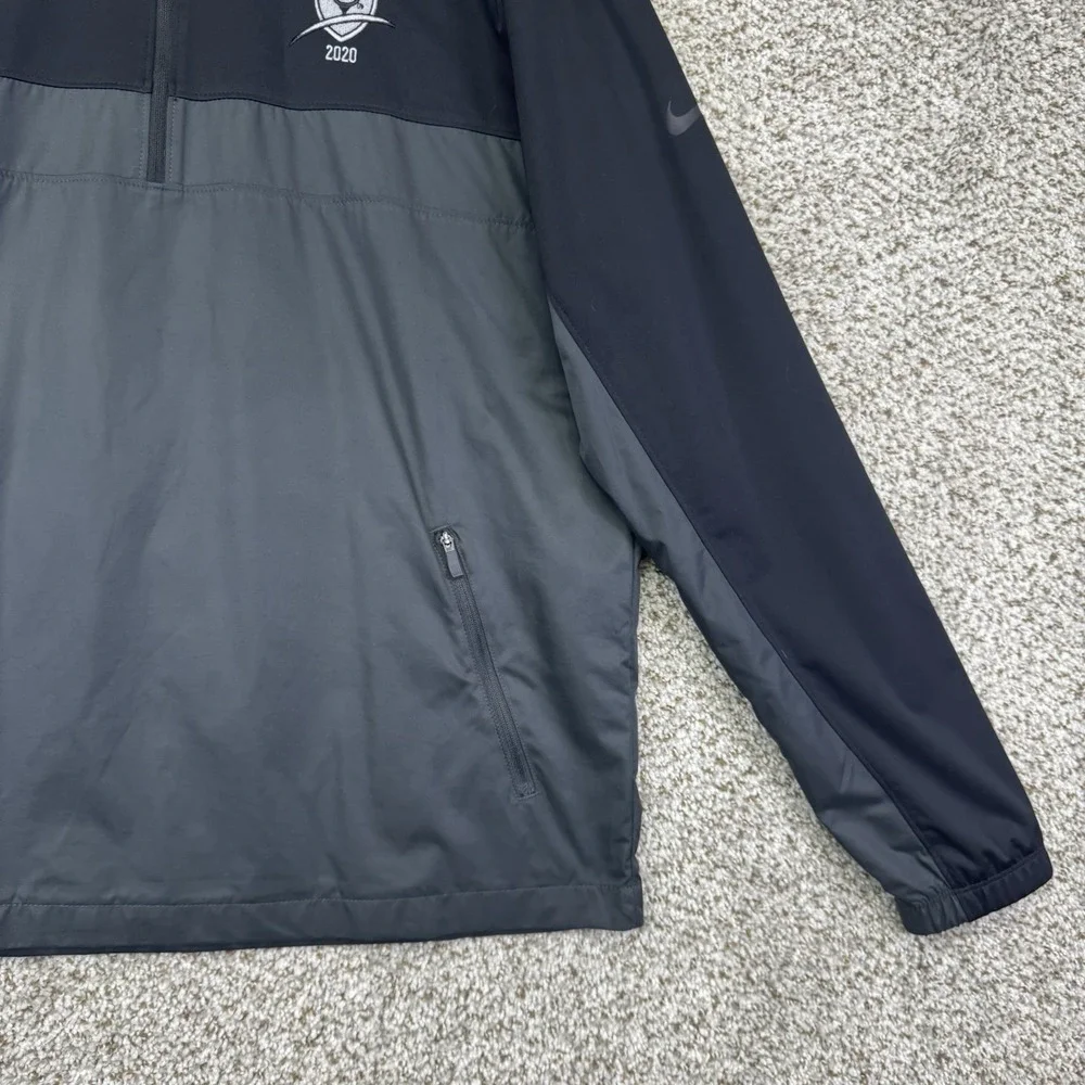 Nike Shield Victory Jacket Men's Size Medium Black Gray Quarter Zip BV0387-010